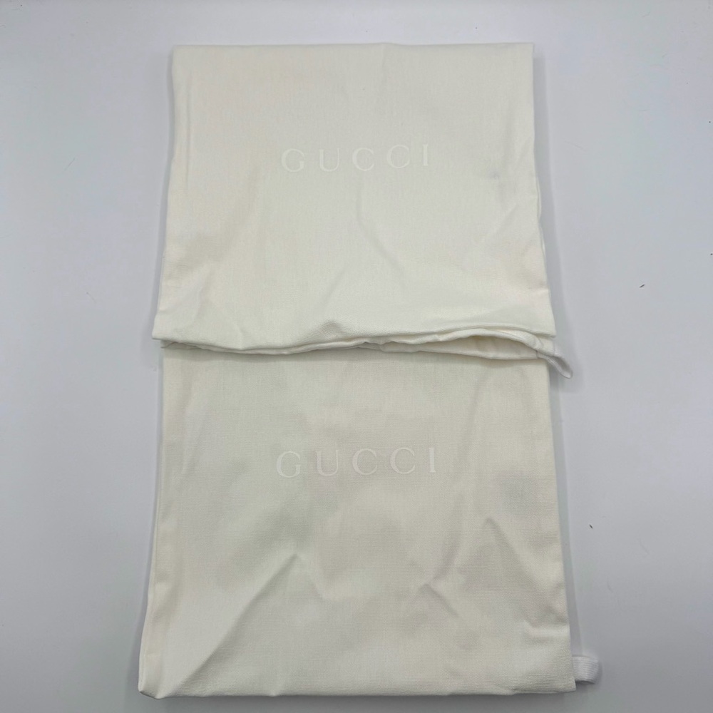 NEW NIB Gucci GG Marmont Logo Blue Canvas Monogram Platform Dad Strap Sandals - Picture 12 of 13